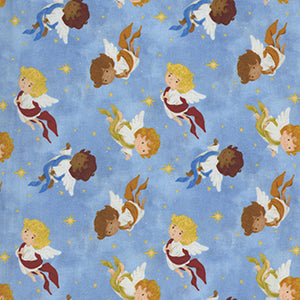 Away In A Manger - Blue Christmas by Blank Quilting