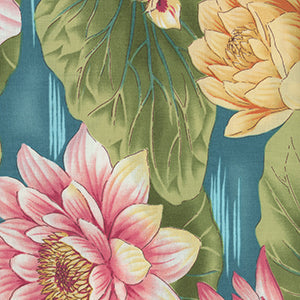 Flower Festival 2 - Teal by Benartex