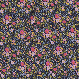 Paradise Blooms - Blue Floral by Free Spirit