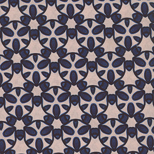Paradise Blooms - Blue Geometric by Free Spirit