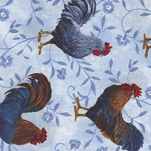 Country Blue - Blue Novelty by Wilmington Prints