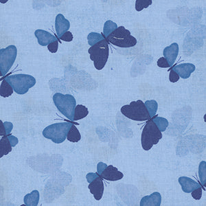 Blissful Blues - Blue Novelty by Wilmington Prints
