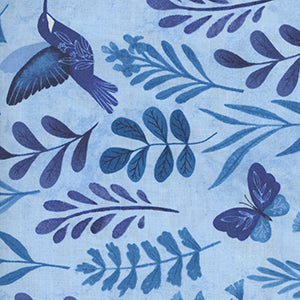Blissful Blues - Blue Floral by Wilmington Prints