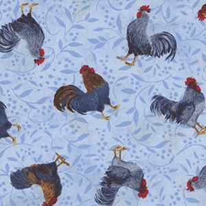 Country Blue - Blue Novelty by Wilmington Prints