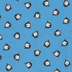 Arctic Friends - Playful Penguins Sky Blue by Benartex