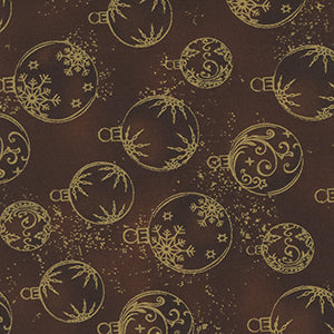 S-Petit Cristal - Brown Christmas by Blank Quilting