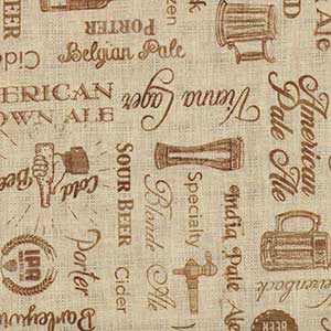 On Tap - Cream Novelty by Quilting Treasures