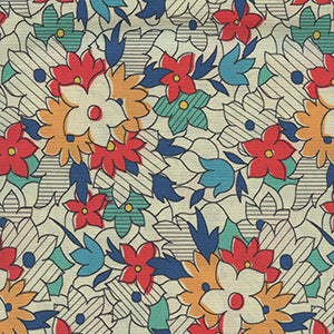 Audrey - Cream Floral by Quilting Treasures