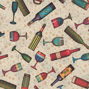Christmas Party Animals - Cream Novelty by Quilting Treasures