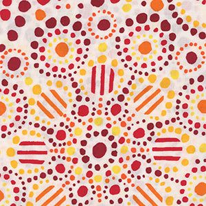 Dot and Stripe Delights - Sunshine by Robert Kaufman