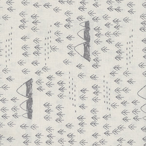 Fossil Folks - Cream Novelty by Northcott