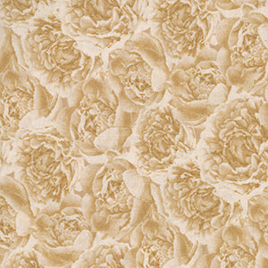 Crimson Blooms - Cream Floral by Wilmington Prints
