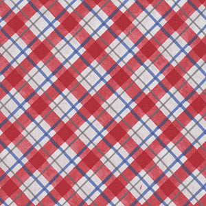 Country Blue - White Geometric by Wilmington Prints