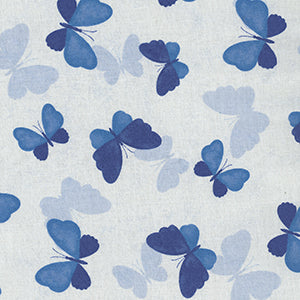 Blissful Blues - White Novelty by Wilmington Prints