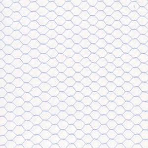 Country Blue - White Geometric by Wilmington Prints