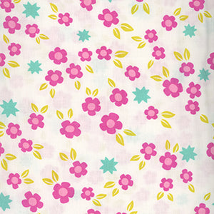 Color Pop Playground - White Floral by Andover