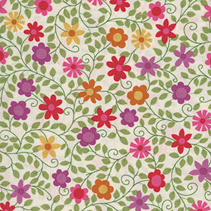 Whimsy - Cream Floral by Andover