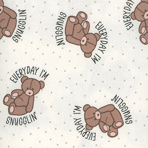 Everyday I'm Snugglin - Cream Novelty by Miscellaneous