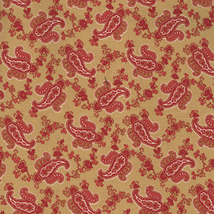 Polka Dots and Paisleys - Gold Geometric by Moda
