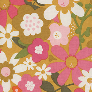 Joyful June Canvas - Ochre by Northcott