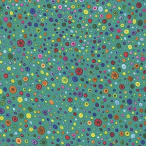 Essentials Glass Beads - Green Geometric by Wilmington Prints