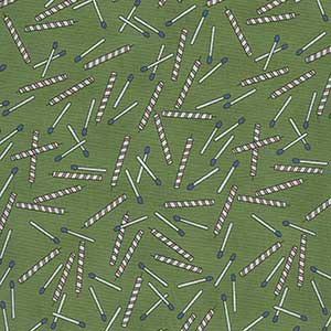 Birthday Matches - Green Novelty by Michael Miller