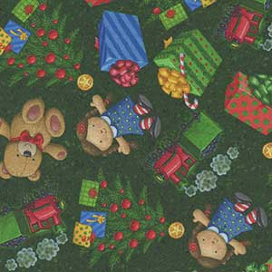 Jolly Ol' Santa - Green Christmas by Quilting Treasures