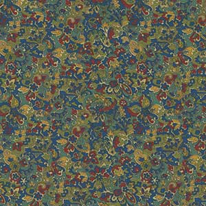 Ophelia - Green Floral by Quilting Treasures