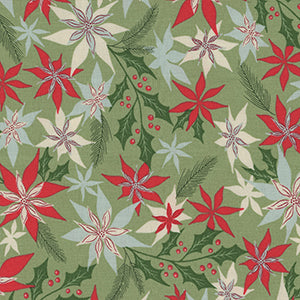 Good News Great Joy - Green Christmas by Moda