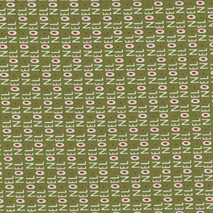 The Christmas Card - Green Geometric by Moda