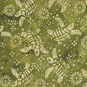 Bali Island Batiks - Green Novelty by Island Batiks