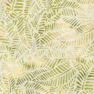 Bali Island Batiks - Green Floral by Island Batiks
