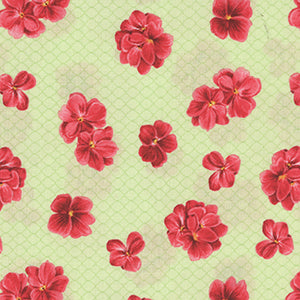 Petals Leaf - Green Floral by Benartex