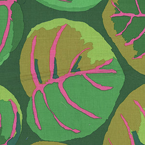 Palm Leaves - Green Floral by Free Spirit