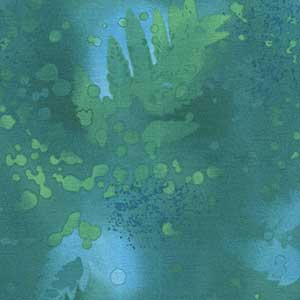 Fossil Fern - Blue Lagoon by Benartex