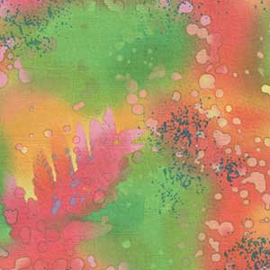 Fossil Fern - Hawaiian Punch by Benartex