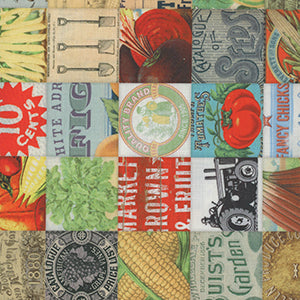 Farm and Garden - Multicolor Novelty by Moda