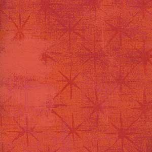 Grunge Seeing Stars - Tangerine by Moda