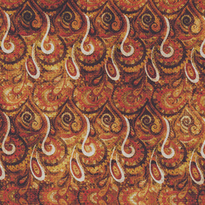Heirloom - Orange Geometric by Quilting Treasures