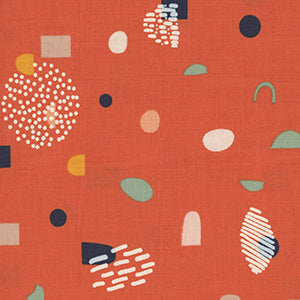 Frisky - Orange Geometric by Moda