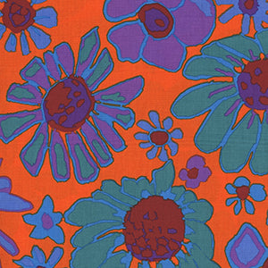 Bloomers - Orange Floral by Free Spirit