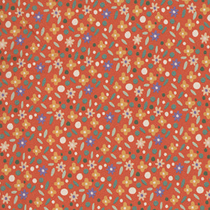Cottage Core - Cottage Flower Red by Benartex