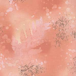 Fossil Fern - Peach Meringue by Benartex