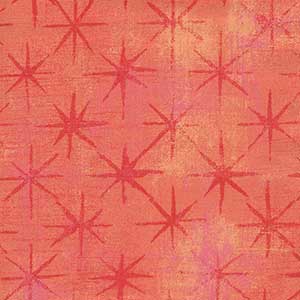 Grunge Seeing Stars - Papaya Punch by Moda