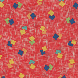 Audrey - Peach Geometric by Quilting Treasures