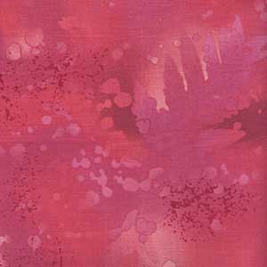 Fossil Fern - Red Rouge by Benartex