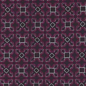 Embroidered Elegance - Pink Geometric by Benartex