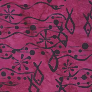 Creative Batiks - Pink Geometric by Batik Textiles