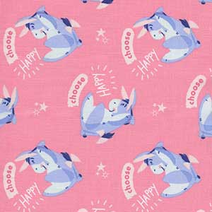 Winnie the Pooh Bee Happy - Pink Novelty by Camelot Fabrics