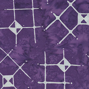 Creative Batiks - Purple Geometric by Batik Textiles
